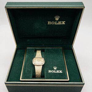 ROLEX CELLINI 14k Yellow Gold 17mm Ladies Dress Watch & BOX